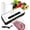 White-Black, variant on Compact Mini Vacuum Sealer Machine 80KPa Powerful Suction, Automatic Operation for Easy Food Preservation and Storage with 10 Bags (White)