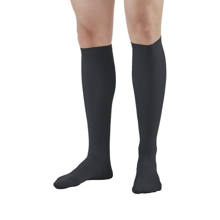 Compression Baseball Socks - Ames Walker Men's AW Style 100 Compression Knee High Dress Socks - 20-30 mmHg Nylon/Spandex 100-P