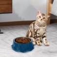thumbnail image 6 of Cat Bowls Water Skirt Hem Shell and Non Slip Food Bowl Cute for Pet Supplies Blue, 6 of 8
