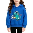 thumbnail image 6 of YHAJDS Kids Boys Girls Sweatshirt Cotton Tees Tops Long Sleeve Shirt Print Graphic Hooded Long Sleeve Loose Cut Casual Sweatshirt Tops, 6 of 6