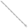 thumbnail image 2 of Sterling Silver Bracelet CZ Fancy Women's Cubic Zirconia mm 7 in -X-, 2 of 5