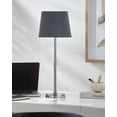 thumbnail image 5 of Livabliss Parcey Modern Buffet Table Lamp, 21-inch, Nickel with Gray Shade, 5 of 7