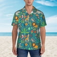 thumbnail image 6 of Picia Jungle Animals Gentle Cotton Regular Fit Short Sleeve Casual Hawaiian Shirt for Men-X-Large, 6 of 9