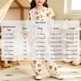 thumbnail image 2 of Cethrio Girls' Knitted Pajama Sets, Crew Neck 3/4 Sleeve Casual Comfy Kids' Sleepwear Orange Size 2-3 T, 2 of 4