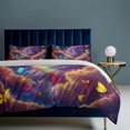 thumbnail image 6 of Dreamy Purple Butterfly Pattern (8)-1 Set Duvet Cover Bedding Set Duvet Cover Polyester Quilt Cover for Queen Size, 6 of 6