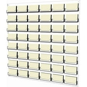 Business Card Holder, 48 Pockets, Wall Mount, 0.75-Inch Deep Pockets (Clear Acrylic) (BCCLWM48)