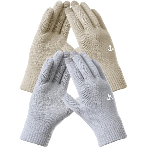 Guantes de Invierno REACH STAR para Hombre y Mujer con Pantalla Táctil L Caqui