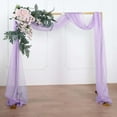thumbnail image 2 of Efavormart 18Ft Lavender Sheer Organza Curtain Panels, Window Scarf Valance Wedding Arch Draping Fabric for Top Table Event Party Home Decor Stair Bow Backdrop Curtain Decoration, 2 of 5