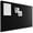 Black, variant on Large Cork Board Alternative-48 x 36" Felt Bulletin Board Tiles, with 30 Pushpins, 70 Adhesive Tabs, Fine-Stripe 12-Pack, Cork Boards for Office Push Pin Board Felt Board-Pink