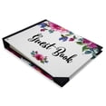 thumbnail image 2 of Darling Souvenir White Floral & Leaves Printed Hardbound Cover Guestbook For Wedding Guest Sign In Book Registry-9 x 12 Inches, 2 of 5