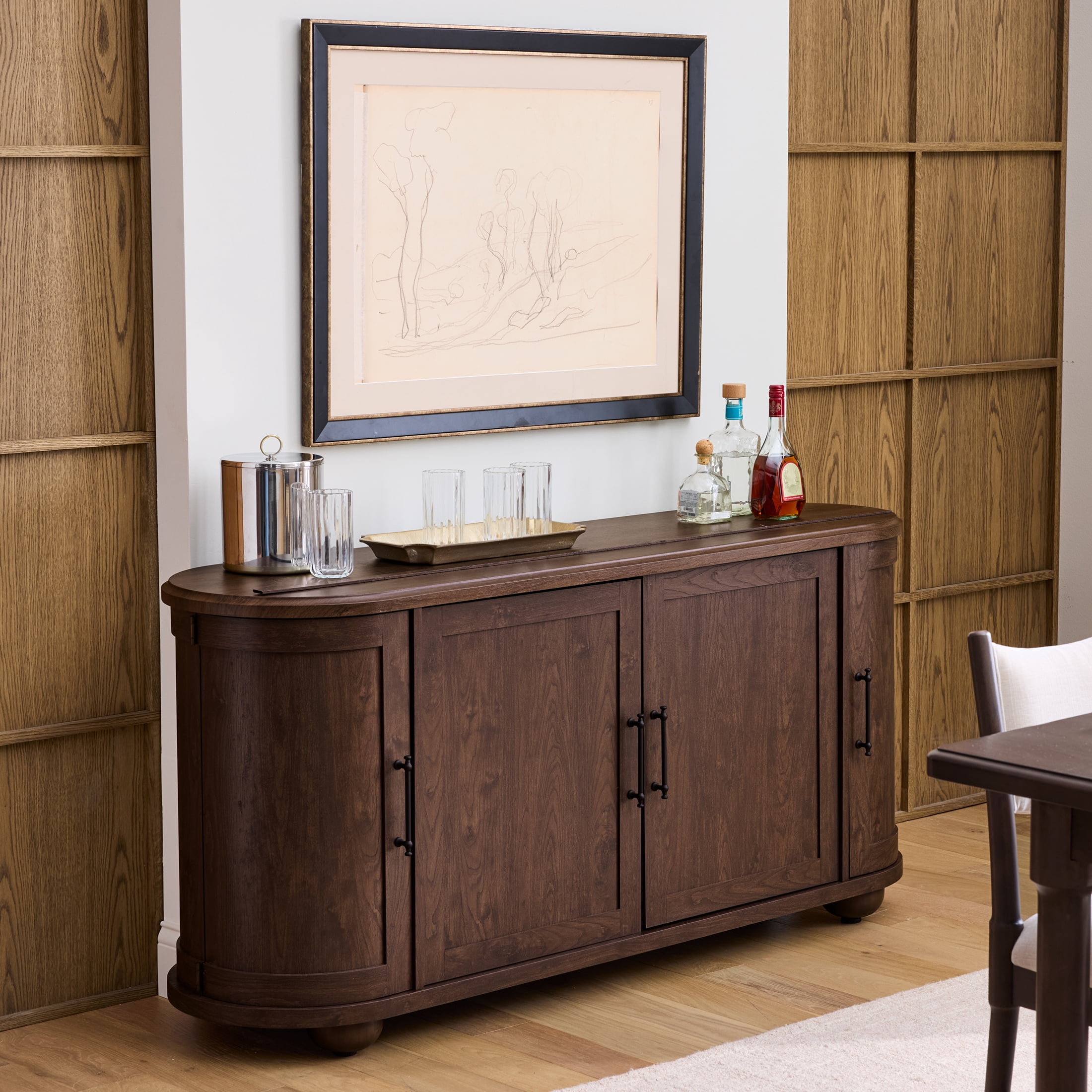 Better Homes & Gardens Ambrose TV Stand for TVs up to 65", Coffee Bean Finish