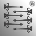 thumbnail image 3 of Heavy Duty Strap Hinge for Gates and Doors Decorative Large 15 1/2" Wrought Iron Fleur De Lis Design Renovators Supply, 3 of 9