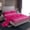 Pink, variant on Castle Fairy Girls Black Blue Glitter Print Twin Sheet Sets,Abstract Gradient Bedding