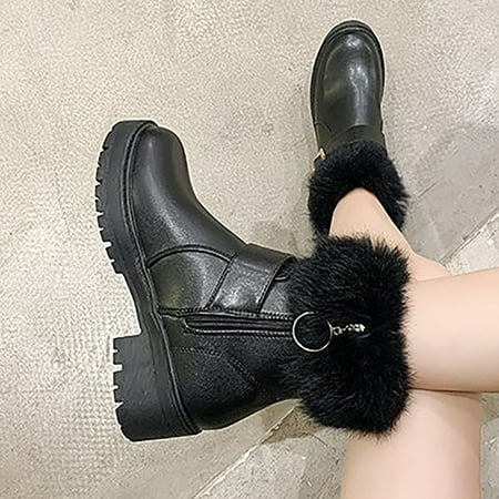 

Aueoeo Booties For Women Fall Boots Women Soft Comfortable And Breathable Retro Shoes Thick Heel Boots Chunky Boots For Women