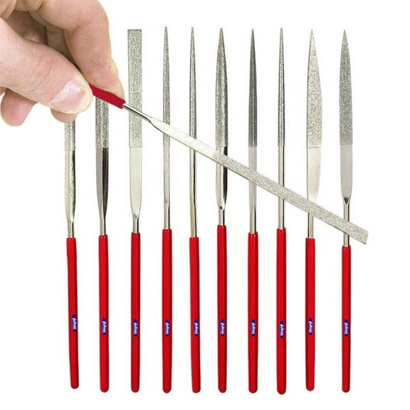 Diamond Needle File Set Metal Carving Jewelry Glass Stone Wood Tool 10PCS