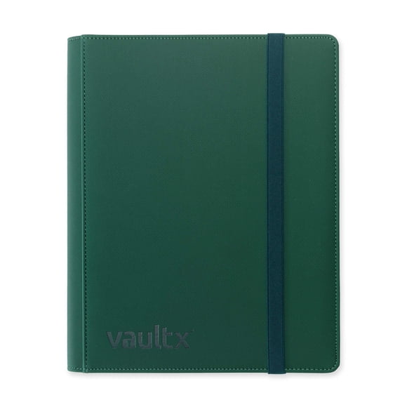 Vault X 9 Pocket Trading Card Strap Binder, 360 Cards, Premium Exo-Tec Album Material, 20 Side-Loading Pages, Folder for Collectible Games, Sports, TCG (Red)