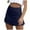 Blue, variant on HJYCHN Mini Skirts for Women Casual Satin High Waist Mini Skirt with Side Zipper and Fanny Pack Detail Satin Skirt Khaki S