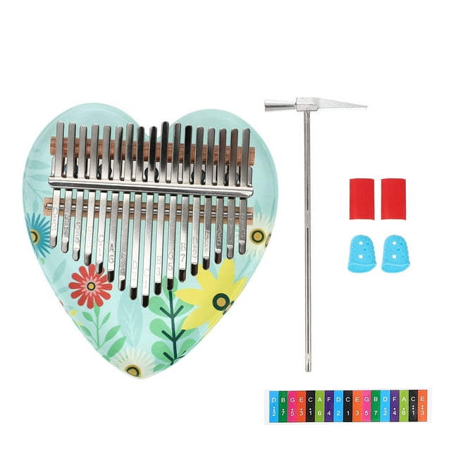TEHAUX 1 Ensemble d'Instruments de Piano Portable en Pouce Multi avec Son Éthéré pour Voyage