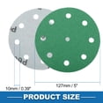 thumbnail image 4 of Unique Bargains Sanding Discs 5 Inch 9 Hole 60 Grit Round Hook and Loop Sandpaper Aluminum Oxide Green 50 Pcs, 4 of 6