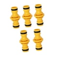 thumbnail image 2 of 5 piezas Conector de tubería de manguera de jardín con conector masculino de reparación rápida Conexión de agua Junta de agua para equipos de riego de Amarillo, 2 of 8
