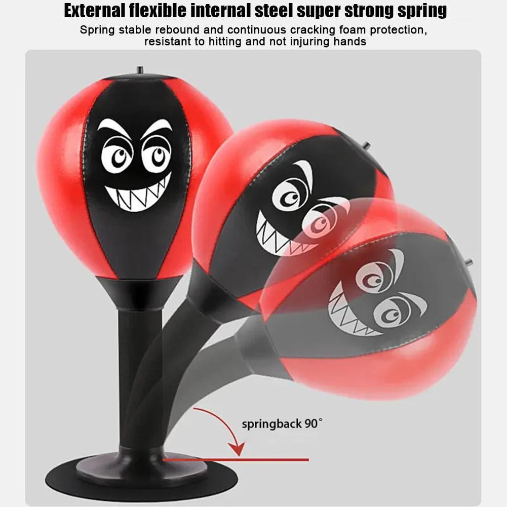 Desktop Punching Bag - Suction Cup Design for Office Table and Counters, Heavy Duty Stress Relief Ball, Fun Gifts