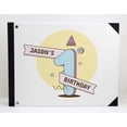 thumbnail image 3 of Darling Souvenir White Festive Cap & Banner Birthday PartyGuestbookHardbound Cover Personalized Printed MemoryGuestRegistry-9 x 12 Inches, 3 of 5
