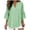 Green, variant on Stamzod Ladies Tops and Blouses Summer Outfits 2026 Short Sleeve Ruched Casual Floral Shirt Crew Neck Loose Flowy Shirts for Women Khaki XL