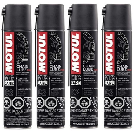 Motul 103244 Set of 4 C2 Chain Lube Road 9.3-Ounce Cans