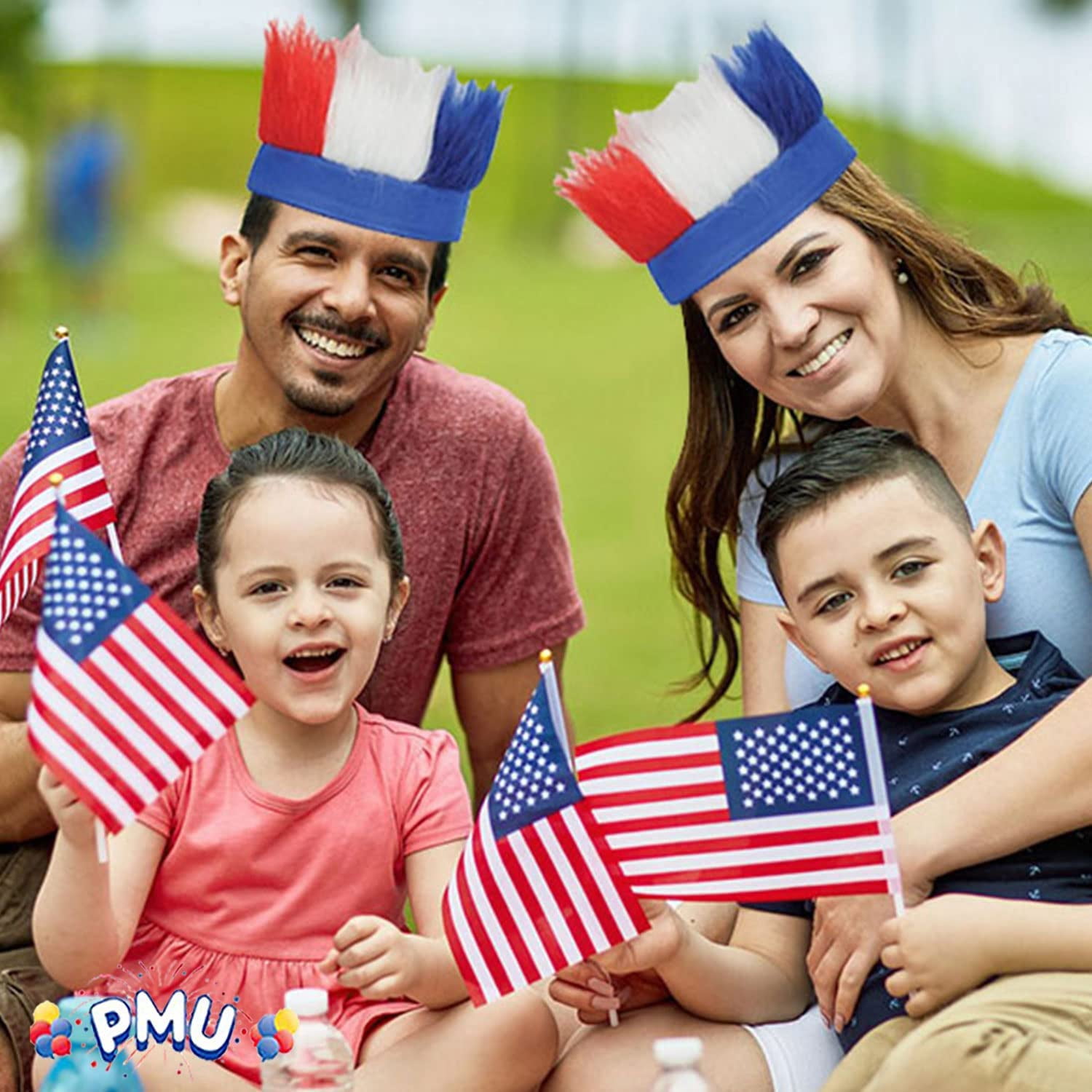 American Flag Bandana Headband – Patriotic Poly-Cotton Bandana For 4th Of July, Parties & Outdoor Activities