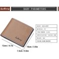 thumbnail image 2 of HAHADAXA Tubbek Men Wallets Short Male Purse Super Thin Bifold Wallet with Multiple Card Slots, 2 of 6