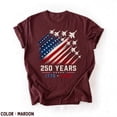 thumbnail image 3 of 250 Years 1776-2026 Shirt, Fighter Jet American Flag Tee, Patriotic 4th Of July T-Shirt, 3 of 7
