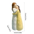 thumbnail image 3 of Mother and Daughter Statue Tabletop Commemorative Ornament Gifts for Mom from Daughter, Mother and Daughter Hugging Figurines for Mother's Day Christmas or Birthday Gifts, 3 of 8
