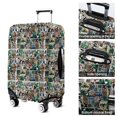 thumbnail image 5 of Multicolor Bigfoot and Sticker Pattern Luggage Cover Fashion Suitcase Cover Baggage Covers Fit 25-28 Inch Luggage (Go Travel), 5 of 5