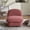 Coral, variant on CQSXDA Pumpkin-Shaped Swivel Accent Chair with 360-Degree Metal Base and Soft Velvet Fabric Upholstery for Living Room,Coral