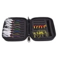 thumbnail image 2 of Caso de pesca Moscas de Pesca Bolsa Funda Protectora para Pesca Moscas Ganchos Paillette Cuchara Señuelos Bolsa de Almacenamiento Bolsa Maboto  Caso de pesca, 2 of 7