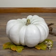 thumbnail image 3 of Northlight 14" White Pumpkin Halloween Statue, 3 of 3