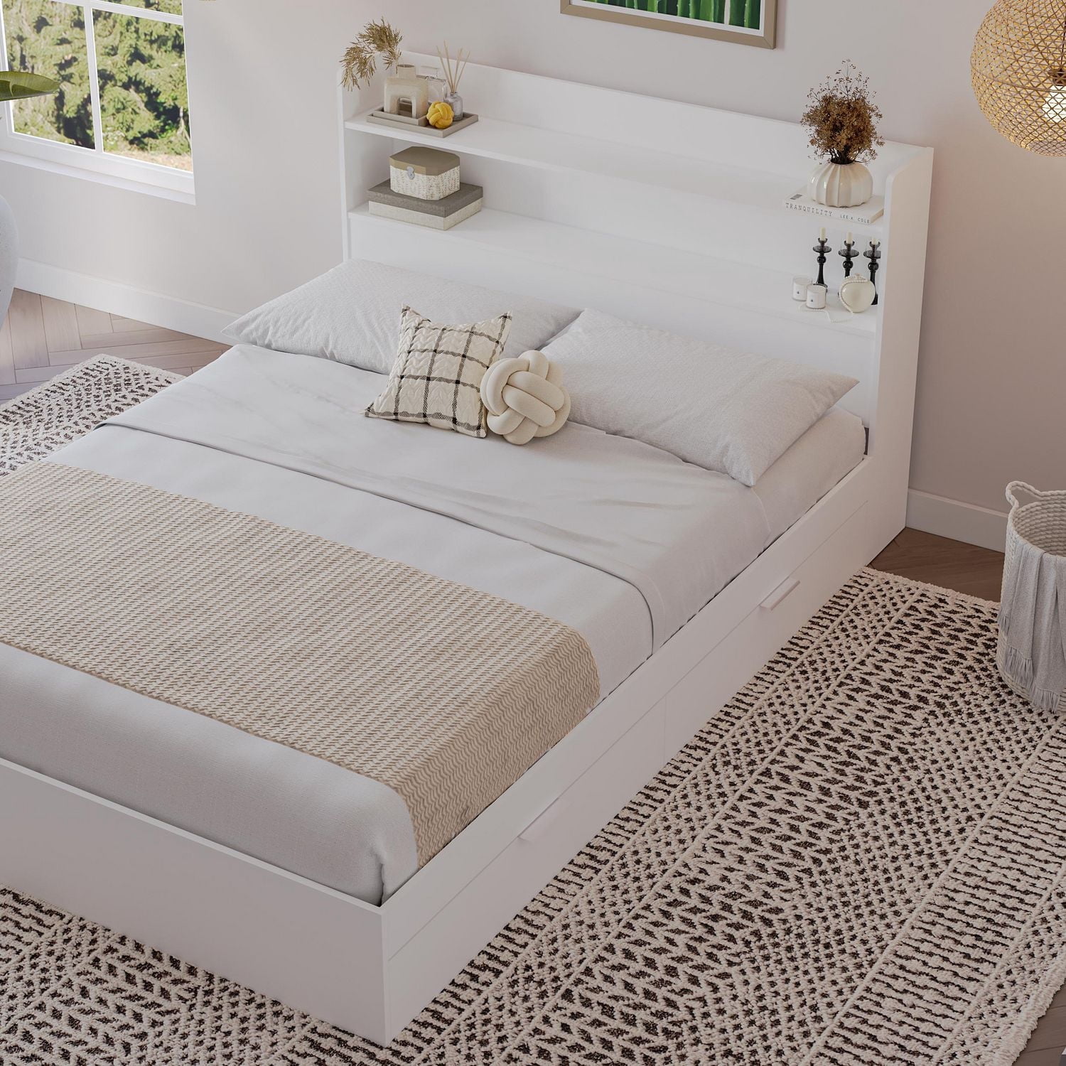 Nexera Hunter Platform Bed with Headboard