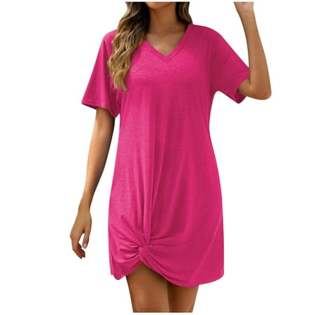 Tawop Women Swimwear Cover Swimsuit One Piece Cover Up Bikini Shirt V Neck Beach Bathing Suits Swim Clearance Womens Red L