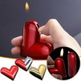 thumbnail image 4 of Dengmore Valentine's Day Personality Lighter Heart-shaped Torch Lighter Open Flame Electronic Inflatable Creative Love Lighter Cool Design Gifts for Birthday Valentines, 4 of 7