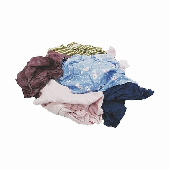 Reclaimed Knit Cloth Rag 10 lb. 18" x 18", Colored Mixed