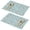 Pioneer Flower Floral, variant on Placemat, Pioneer Flower Floral Print Pattern Place Mats Table Mat Set Of 2, PVC Washable Placemats for Party Kitchen Dining Decoration, 18x12 Inch, Fade Resistant