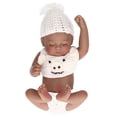 thumbnail image 2 of 10 Inch Lifelike Baby Doll Soft Silicone Newborn Boy Doll with Beautiful Clothes Children Toy for Fun and Learning, 2 of 8