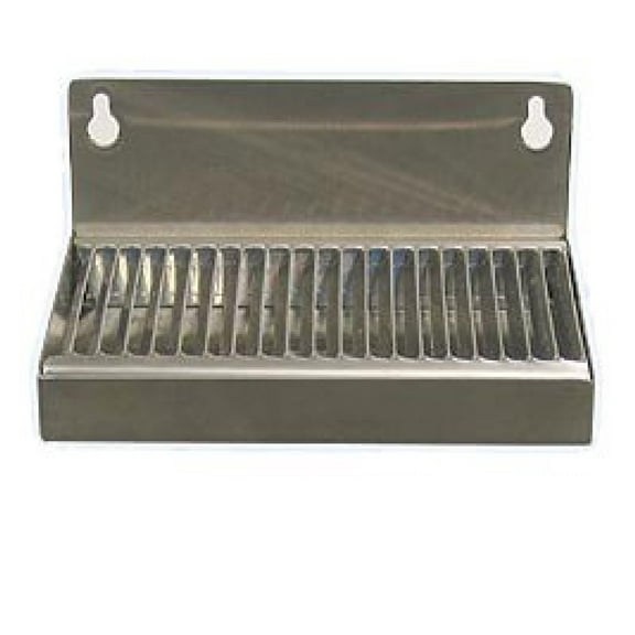 DyGTyX DP-117ND Beer Drip Tray 6" Stainless Steel Wall Mount with No Drain