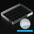 thumbnail image 4 of Uxcell Acrylic Stamp Block, 3 Pack Rectangular Shape with Grid Lines, 2.4x2", 4 of 6