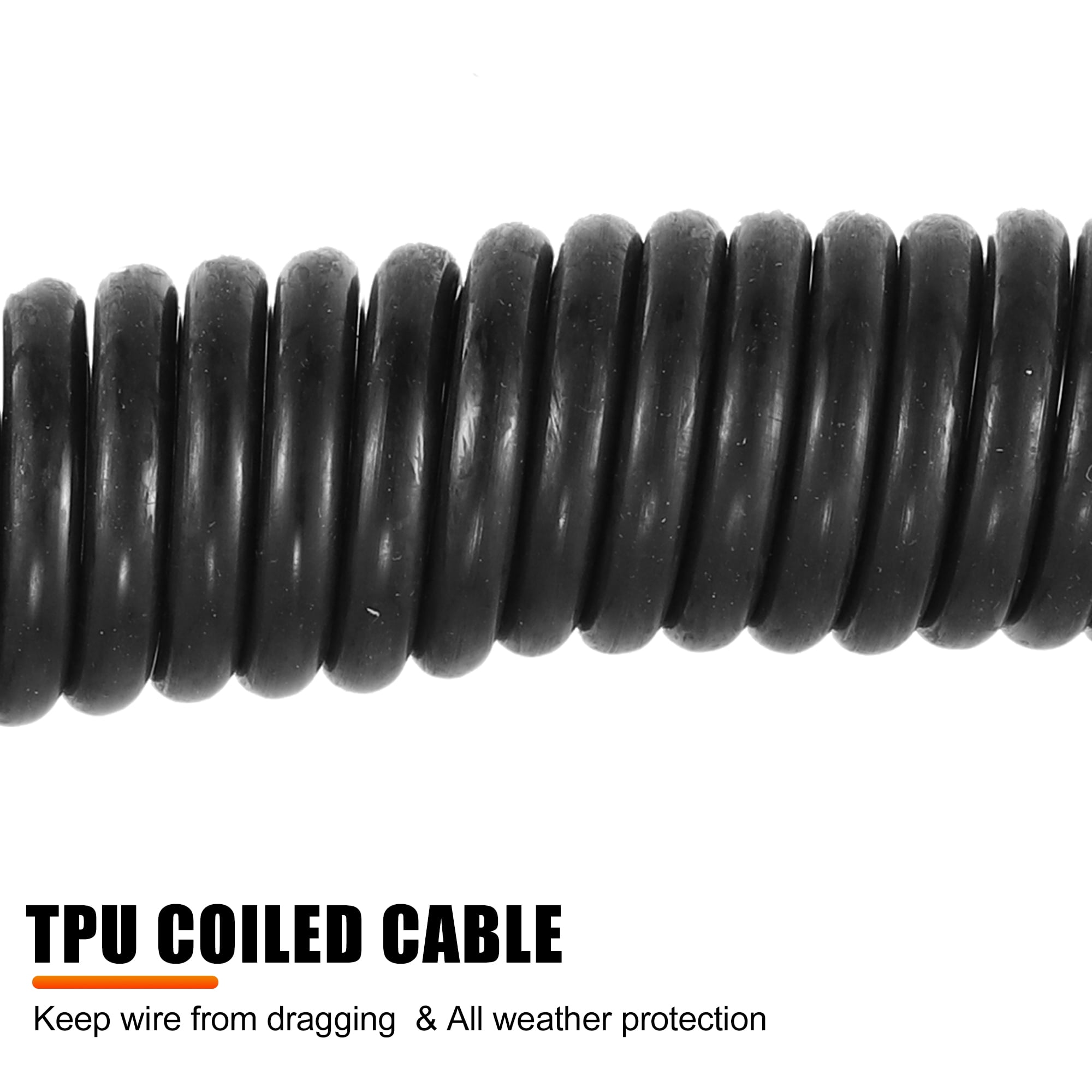 Unique Bargains 9.84ft 7Pin Trailer Board Extension Cable with Plug Socket Connector