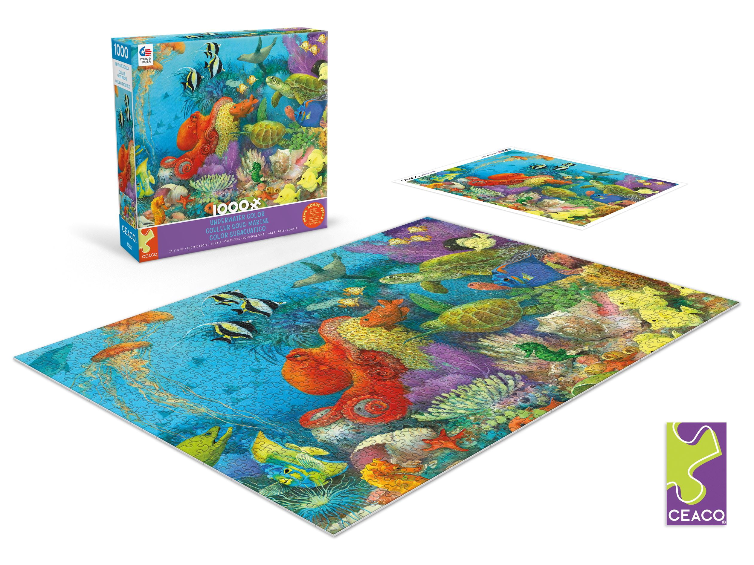 Ceaco Underwater Color (Christina P. Wyatt) 1000 Piece Interlocking Jigsaw Puzzle