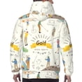thumbnail image 7 of Haiem Golf Icons And Golfer Patterned Men's Hoodie with Kangaroo Pocket - Ideal Pullover Sweatshirt for Daily Wear, Travel, and Home-Medium, 7 of 7
