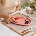 thumbnail image 4 of Bxaolu 1Pack Plastic Serving Tray for Party - Serving Tray 5.51x9.45 Inch- Rectangular Lightweight Dessert Tray for Food, 4 of 6