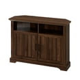 thumbnail image 6 of Walker Edison Two-Door Corner TV Stand for TVs up to 48", Dark Walnut, 6 of 10