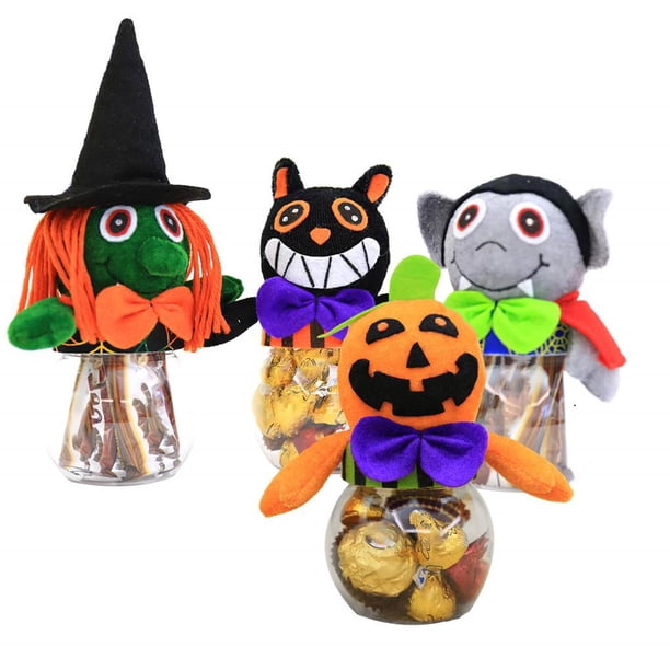 Advancent Portable Halloween Candy Jar Reutilizable Candy Jar Box Halloween Candy Jar Box Funcional Kids Doll Candy Jar Cubo de caramelo Kits de decoración para fiestas Advancent HA017238-00